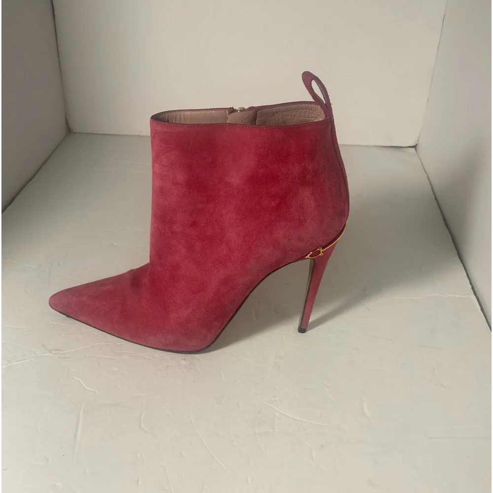 GUCCI Horsebit Accent Suede Boots Size: US 9 IT 39 - Picture 4 of 10
